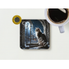 Cat and Castle Set Coffee Coasters
