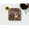 Medieval Scene Two Coffee Coaster Set