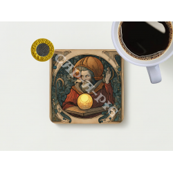 Medieval Scene Four Coffee Coaster Set
