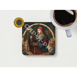Medieval Scene Five Coffee Coaster Set