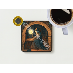 Medieval Scene Five Coffee Coaster Set