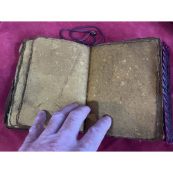 Leather Journal with patinated paper - Steampunk